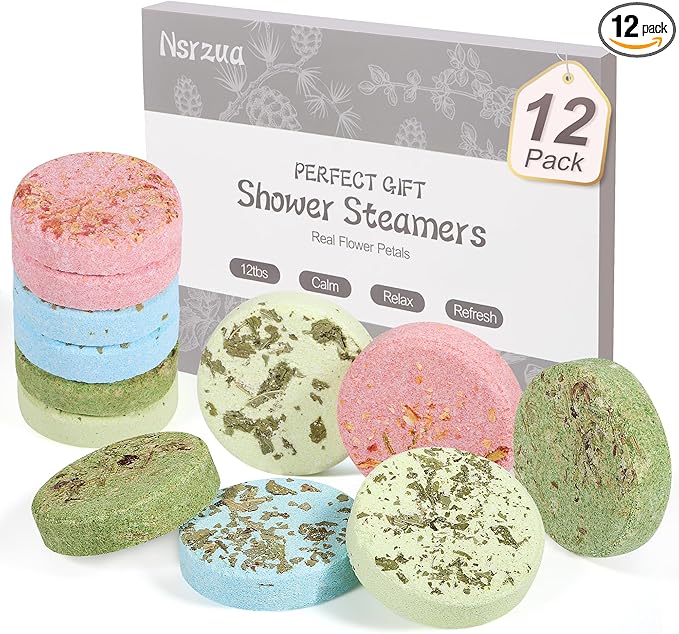 Shower Steamers Aromatherapy Birthday Gifts for Women-12 Pack Mothers Day Gifts,Gifts for Grandma,Wife,Mothers,Stress Relief and Relaxation Gifts for Women and Men,Created Your Own Home SPA