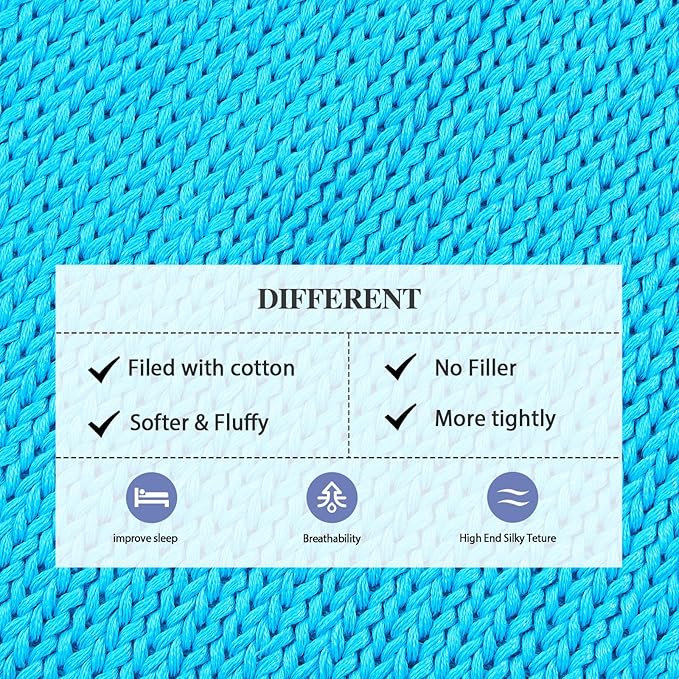 L'AGRATY Knitted Weighted Blanket - 48"x72" 20lbs Cooling Chunky Knit Heavy Blanket for Adults Braided Crochet Throw Thick Cable Yarn Knit Decorative No Beads Evenly Weighted Machine Washable