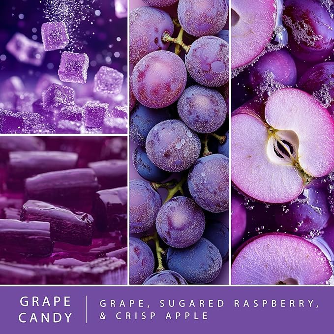 Scentsationals Wax Melts, Wax Cubes Strong Scent – Candy Collection 2 Grape Candy – Long Lasting Scented Melts for Warmer, 10oz (24-Cubes)