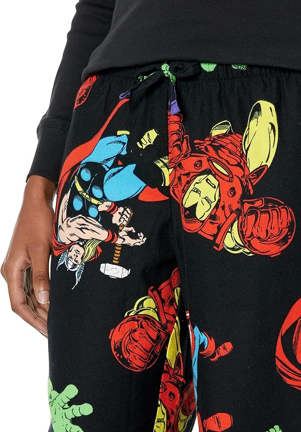 Amazon Essentials Disney | Marvel | Star Wars Women's Flannel Pajama Sleep Sets