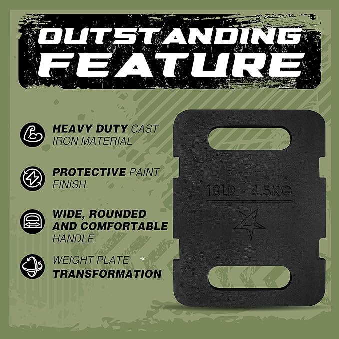 Yes4All Adjustable Ruck Weight with Straps for Rucking, Swings, Squat & Strength Training - Multiple Weights: 10LB to 40LB
