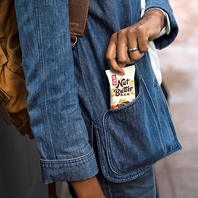 CLIF Nut Butter Bar - Chocolate Chip & Peanut Butter - Filled Energy Bars - Non-GMO - USDA Organic - Plant-Based - Low Glycemic - 1.76 oz. (5 Pack)