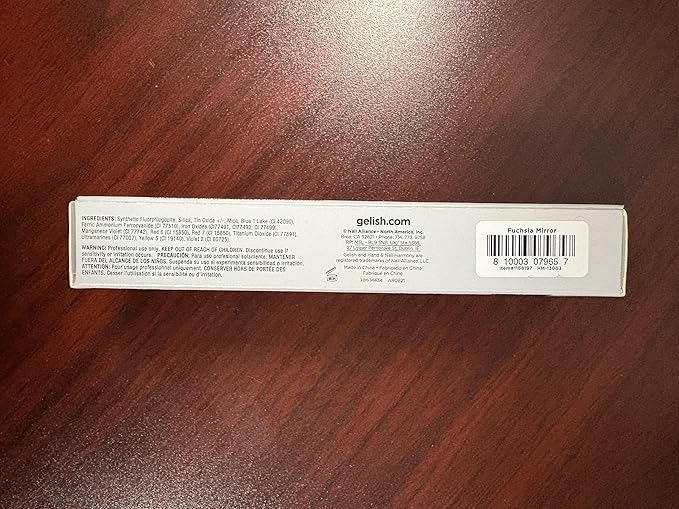 Gelish Chrome Stix, Chrome Nail Powder, Nail Art for Stunning Metallic Finish, Long-Lasting, Easy Application, Perfect for Professional and At-Home Use (Fuchsia Mirror, 0.5g)