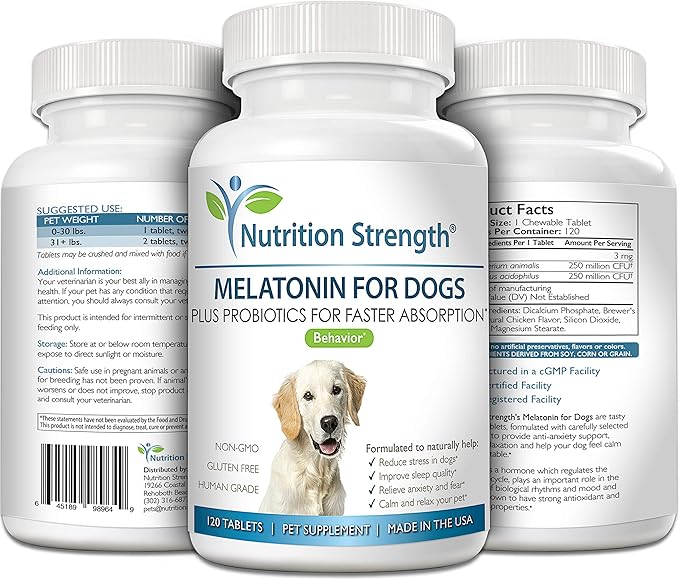 Melatonin for Dogs, 120 Chewable Tablets