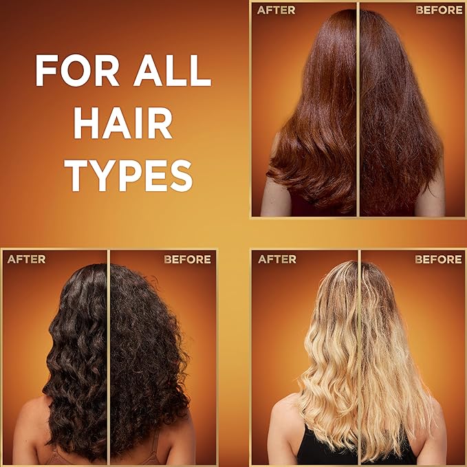 Garnier Whole Blends Honey Treasures Repairing Shampoo, Conditioner + Miracle Nectar Leave-In Set for Dry, Damaged Hair (3 Items), 1 Kit (Packaging May Vary)