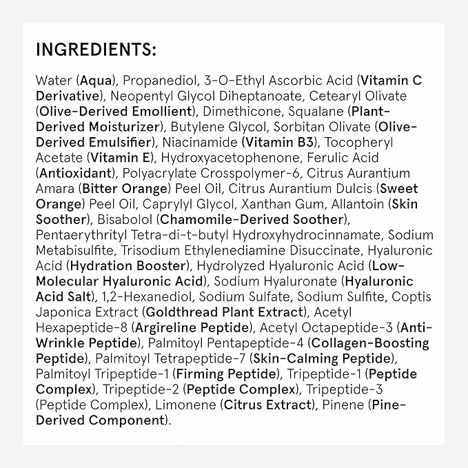 iRestore Vitamin C Brightening Serum – Anti Aging Face Serum with 15% Ascorbic Acid, Vitamin E, Ferulic Acid, Peptide Complex & Hyaluronic Acid (Pack of 1)