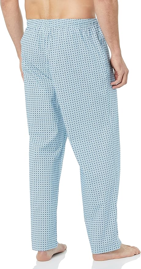 Amazon Essentials Mens Straight-Fit Woven Pajama Pant with Pockets