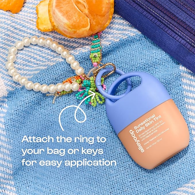 Alleyoop Sunsational Tinted Moisturizer SPF 50 for Face Broad Spectrum – 100% Mineral Face Sunscreen with Jojoba, Hydrating & Soothing Tinted Sunscreen, Vegan & Cruelty-Free (Shine)