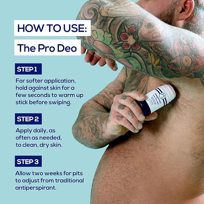 Megaman Pro Deo | Aluminum-Free Deodorant | Long-lasting Citrus Woods Scent | 2.6 oz