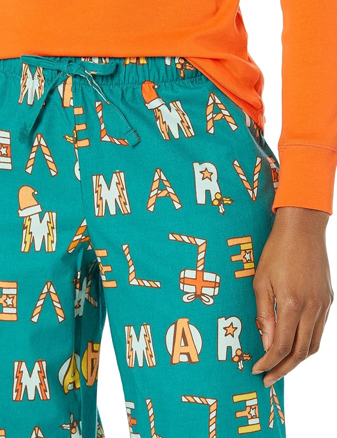 Amazon Essentials Disney | Marvel | Star Wars Women's Flannel Pajama Sleep Sets