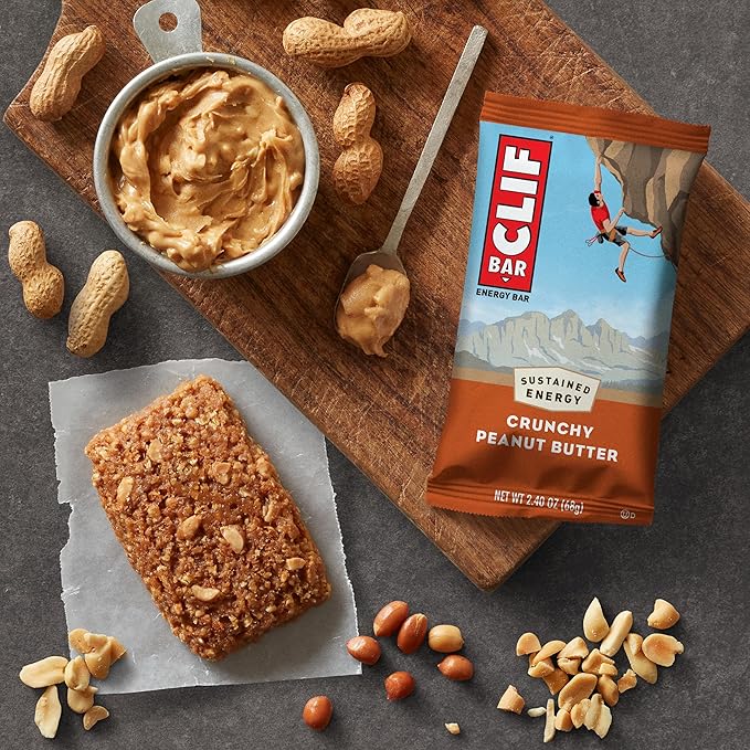 CLIF BAR - Peanut Butter Variety Pack - 2 Flavors - Made with Organic Oats - Energy Bars - Non-GMO - Plant Based Protein Bars (20 Pack)