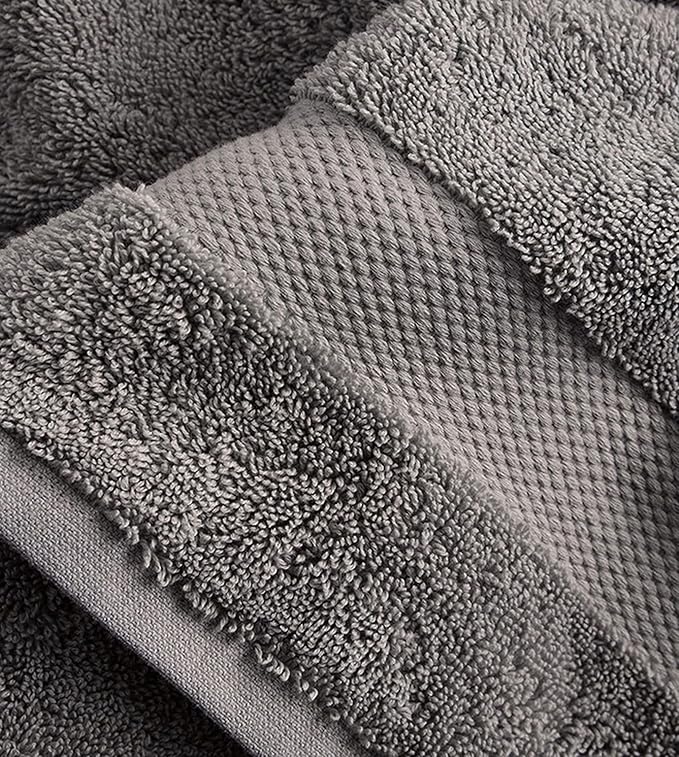 Delara 100% Organic Cotton Towels 650 GSM Plush Feather Touch Quick Dry Wash Cloth, Pack of 12 GOTS Certified, Oeko-Tex Green Certified, Organic Cotton Wash Cloth, 13"X13"