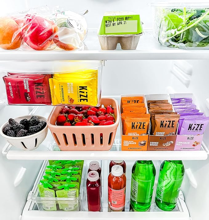 KiZE Energy Bars - Vanilla Almond - Gluten Free, Non-GMO, and High Protein Meal Replacement Energy Bars, Clean and Simple Food Ingredients - 10g High Protein Snacks, (10 Count)