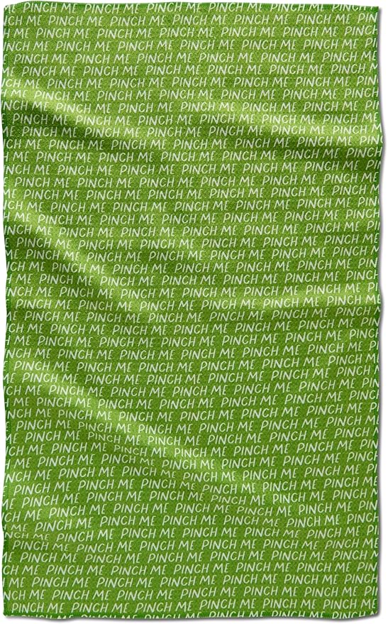 GEOMETRY St. Patrick’s Day Kitchen Towels - Quick Dry Microfiber Cloth Dish Towels for Kitchen Drying - Premium Quick Dry St Patrick's Day Tea Towel - Pinch Me