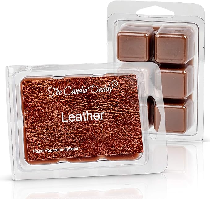 Leather - Maximum Scented Wax Cubes/Melts- 5 Packs -10 Ounces Total- 30 Cubes