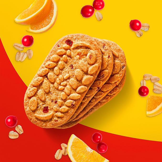 belVita Breakfast Bars Biscuits, Cranberry Orange, 30 Total Packs, 6 Boxes (4 Biscuits Per Pack)