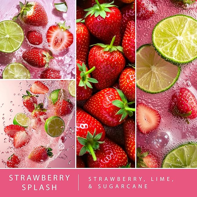 Scentsationals Wax Melts, Wax Cubes Strong Scent – Soda Collection Strawberry Splash – Long Lasting Scented Melts for Warmer, 10oz (24-Cubes)