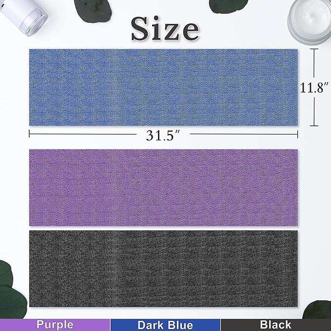 myHomeBody African Net Sponge, African Bath Sponge, Body Exfoliator Scrubber, Bath Washcloths, Exfoliating Net, Shower Back Scrubber, Set of 3, Dark Blue, Purple, Black