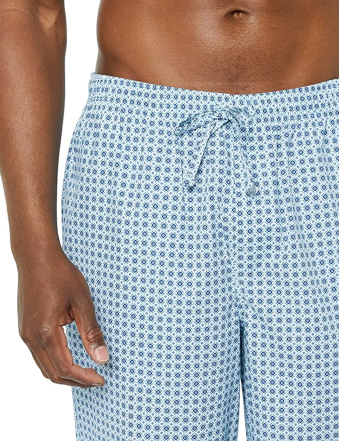 Amazon Essentials Mens Straight-Fit Woven Pajama Pant with Pockets