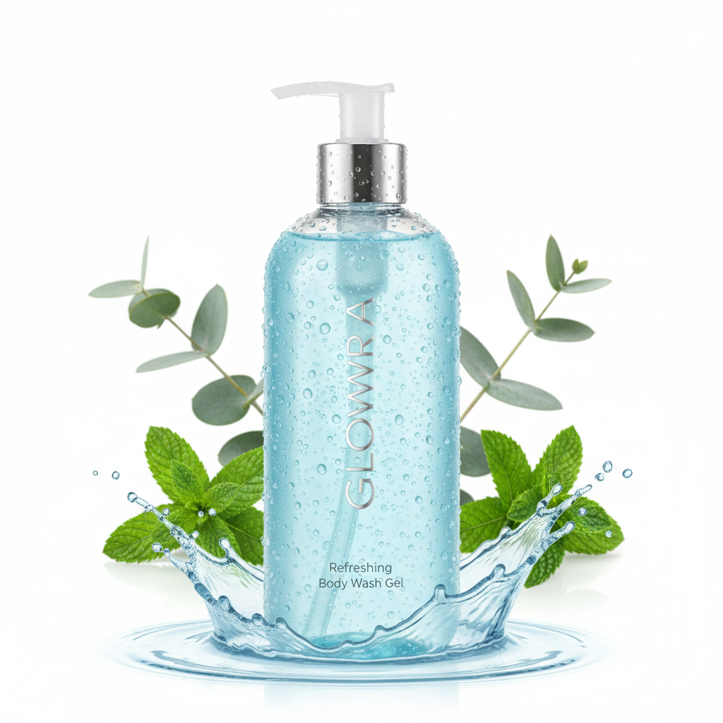 Gloowra refreshing body wash gel for daily cleansing