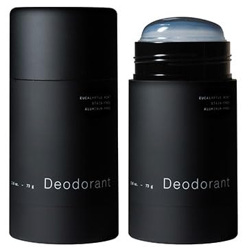 Hawthorne Mens Natural Stain-Free Deodorant, Aluminum-Free Clear Formula to Prevent Body Odor and Absorb Sweat with Witch Hazel, Nettle Leaf, Mint & Eucalyptus Scent, 2.6 oz, 2-Pack