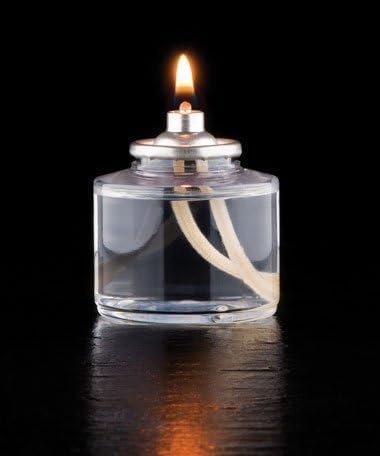 D'light Online HD17-12 Liquid Wax Disposable Clear Plastic Fuel Cells 17 Hour Oil Lamp Votive Fuel Cell Oil Clear Plastic Candle - Set of 12