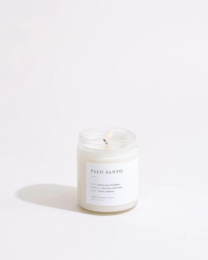 Brooklyn Candle Studio Palo Santo Classic 2 Wick Candle - Luxury Scented Candle, Vegan Soy Wax, Hand Poured in The USA, 70 Hour Slow Burn Time - 13oz