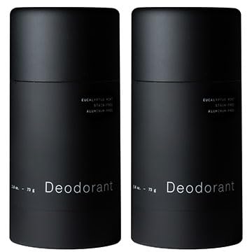 Hawthorne Mens Natural Stain-Free Deodorant, Aluminum-Free Clear Formula to Prevent Body Odor and Absorb Sweat with Witch Hazel, Nettle Leaf, Mint & Eucalyptus Scent, 2.6 oz, 2-Pack