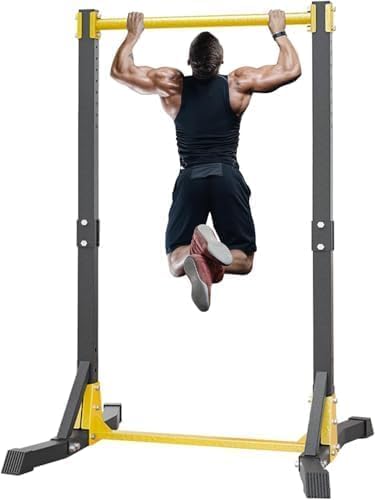 Pull Up Bar Free Standing, Outdoor Pull Up Bar Station, Pull Up Tower with 11 Gears Adjustment, 400LBS Pull Up Stand For Home Gym