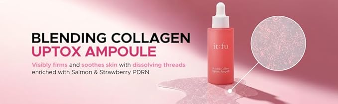 ITFU Blending Collagen UpTox Ampoule | Korean Skincare Secret, Face Serum with Salmon PDRN, Retinol & Retinal for Anti-Aging, Wrinkles, Fine Lines, Smile Lines & Lip Wrinkles, 1.01 oz / 30ml