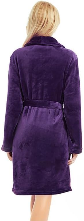 U2SKIIN Women Fleece Robe, Short Cozy Plush Robes for Womens Soft Shawl Collar Warm Spa Bathrobe