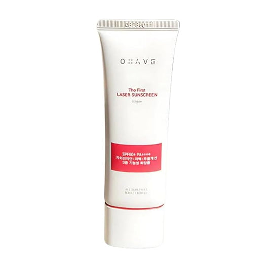 OHAVE Sunscreen SPF 50+ PA++++ Broad Spectrum Sunblock | Lightweight, Non-Greasy & Water-Resistant | Moisturizing UV Protection for Face & Body | UVA/UVB Defense | For Sensitive & All Skin Types