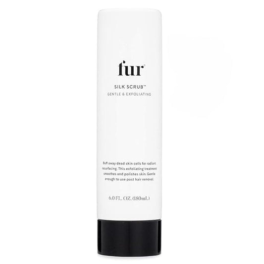 Fur Silk Scrub: Premium KP Bump Eraser - Powerful Exfoliating & Resurfacing Scrub to Smooth and Hydrate Skin While Preventing Ingrown Hairs with Natural Oils and AHAs - 6 Fl oz. Includes Tiny Magnet