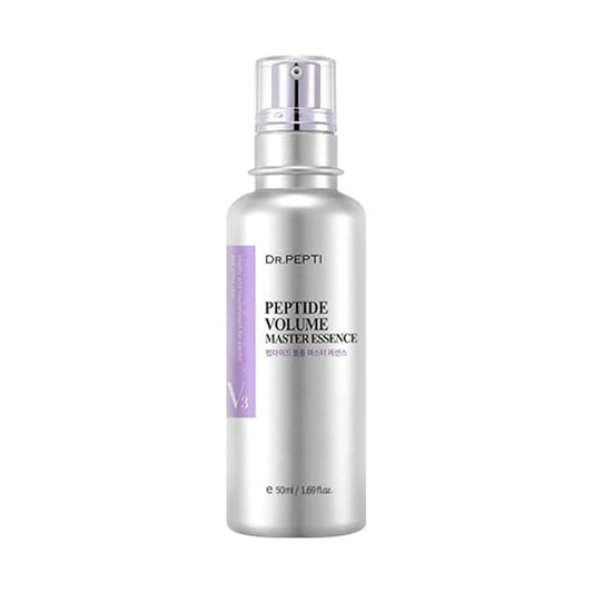 DR.PEPTI Peptide Volume Master Essence 1.69 fl oz | 11 Peptides, Hyaluronic Acid, Collagen Oxygen bubble Serum | Intense Moisturization | Face Lifting Essence Peptide Serum (50ml)