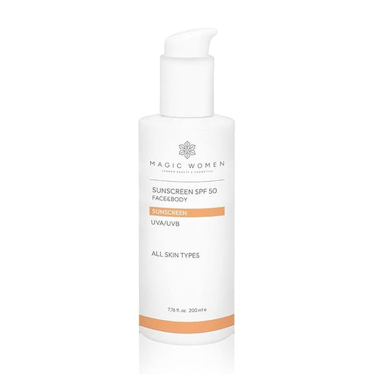 Face Sunscreen SPF 50 – Daily Lightweight Sun Cream for Healthy-Looking Skin – 200ml