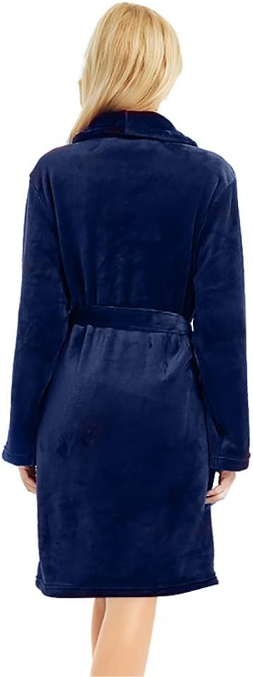 U2SKIIN Women Fleece Robe, Short Cozy Plush Robes for Womens Soft Shawl Collar Warm Spa Bathrobe