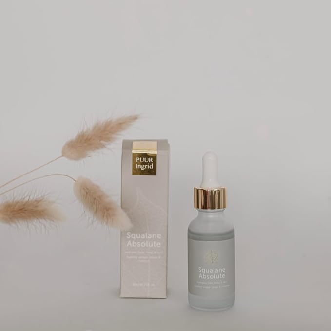 Puur Ingrid - Squalane Absolute - EWG VERIFIED, for Skin Texture, Tone, and Youthful Radiance, 30ml/1oz