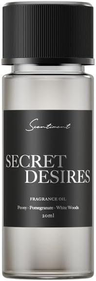 Scentiment Diffuser Oil - Secret Desires | Aromatherapy Fragrance | Inspired by ARIA® Las Vegas | Notes of Lemon Crème, Vanilla, Raspberry, Pomegranate & Peony (20 mL)
