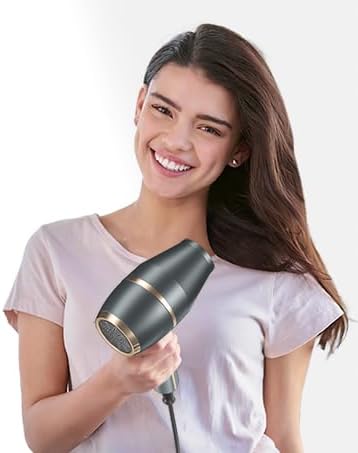 CONFU Hair Dryer, Hair Dryer with Diffuser 1875W, Negative Ionic Blow Dryer for Women & Men, Small Blow Dryer for HOM