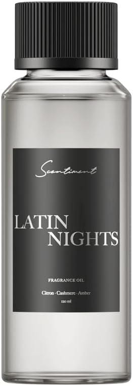 Diffuser Oil - Latin Nights | Aromatherapy Home Fragrance | Inspired by Hyatt Ziva® Resort | Luxurious Scent with Notes of Citron, Cashmere & Amber (120ml)