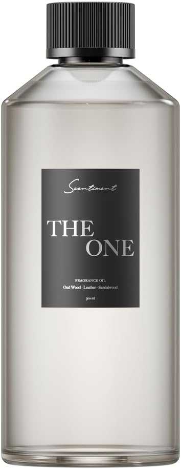 Scentiment Diffuser Oil - The One | Inspired by 1 Hotel® Miami Beach Lobby Scent | Aromatherapy Fragrance Oil | Notes of Cardamom, Leather, Lemon with Cinnamon & Sandalwood (500ml)