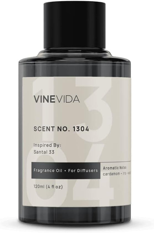 VINEVIDA Santal Bliss Fragrance Oil for Cold Air Diffusers 4 Fl Oz - Essential Oils for Diffuser Oil Refill & Air Freshener Room Spray