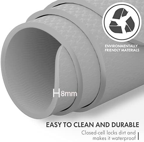 FrenzyBird Large Yoga Mat 6'x 4'（72”x 48”）—1/4" &1/3" Extra Wide Exercise Mat 183cm x 122cm Large Exercise Mat Big Home Yoga Mat Pilates Mat,Non Slip,Thick,TPE Workout Mat,for Women & Men, Yoga, Pilates, Gym and Floor Workouts Pilates