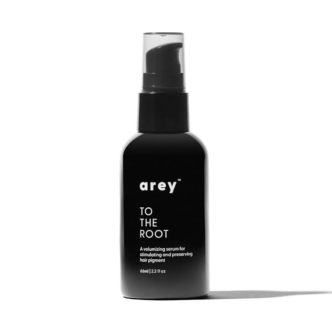 Arey To The Root Hair Serum for Women & Men | Slows Grey Hair Growth & Preserves Pigment in 3-6 Months | Promotes Healthier Hair & Adds Volume | Vegan, Oil-Free, Scent-Free Formula (1 Month)