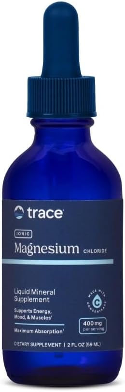 Trace Minerals Ionic Magnesium - Supports Immune, Brain & Heart Health - Aids Energy & Vitality -2 fl oz (32 Servings) -Pack of 1 -