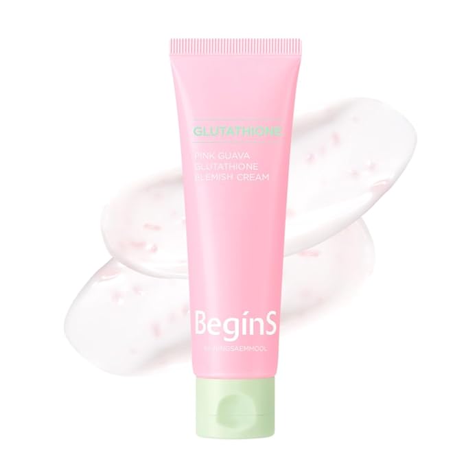 Pink Guava Glutathione Blemish Cream 1.7 Fl Oz, Facial Moisturizer with 99% Pure Glutathione, Niacinamide and Vitamin C, Lightweight Hydration, Korean Skincare for Daily Use