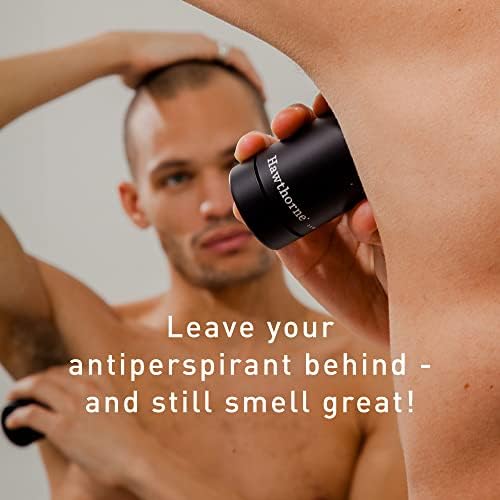 Hawthorne Mens Deodorant. Stain Free, Aluminum Free Deodorant with Clear Formula to Prevent Body Odor and Absorb Sweat. Hawthorne Mint & Eucalyptus Scent. Effective Antiperspirant For Men, 2.6 oz