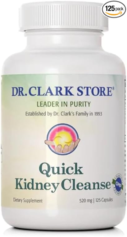 Dr. Clark Qck Kidney Clean, 125 Capsules – Natural Kidney Support & Detox Supplement