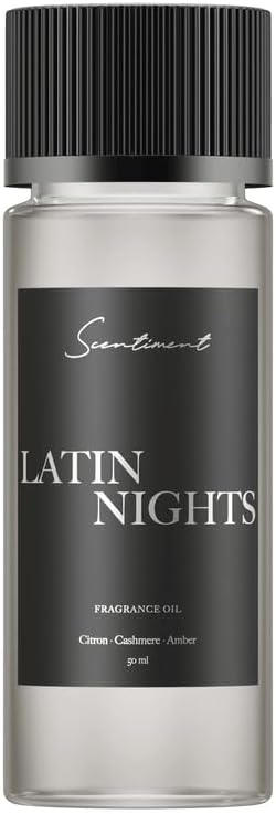 Latin Nights Diffuser Oil | Aromatherapy Home Fragrance | Luxurious Scent with Notes of Citron, Cashmere & Amber (50ml)
