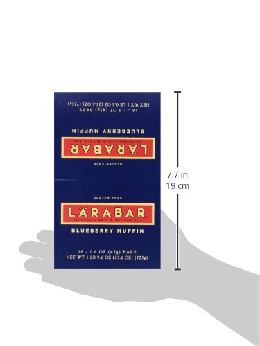 Larabar Blueberry Muffin Fruit and Nut Bars, Gluten Free and Vegan, 16 Ct, 25.6 oz